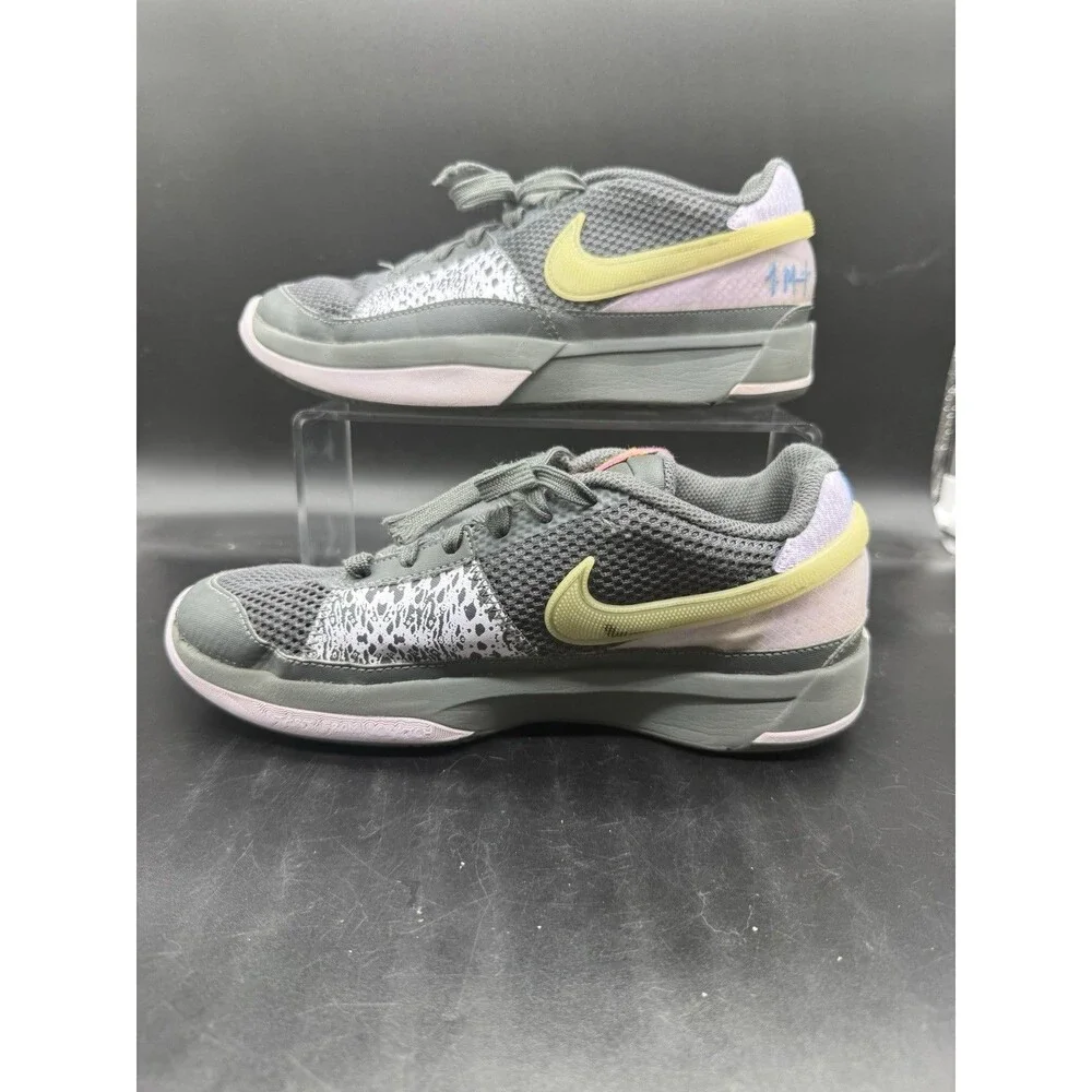 Nike JA 1 Night Youth Size 7Y DX2294-002 Gray Purple Shoes Womens 8.5